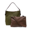 Roanoke Classic Hobo Handbag - Olive Brine/Coffee