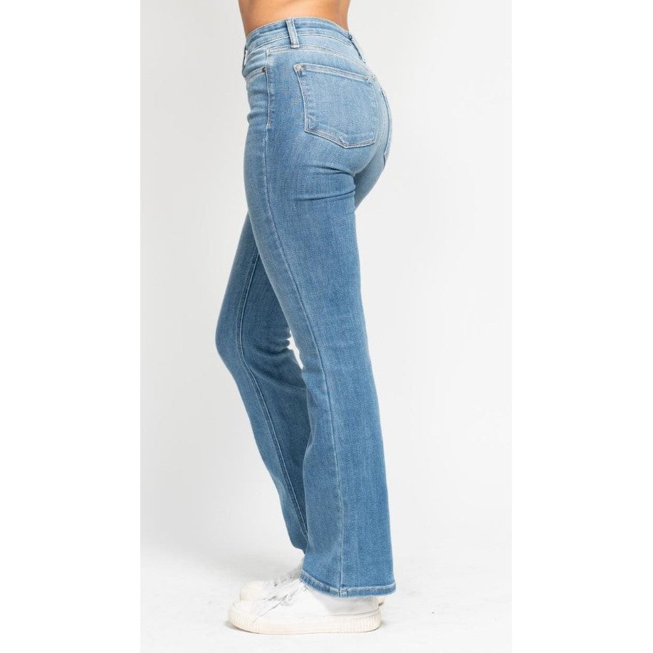 Judy Blue Core High Waisted Classic Contrast Wash Bootcut Jeans - Medium Wash