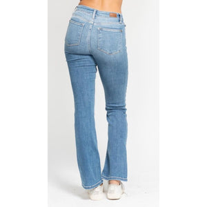 Judy Blue Core High Waisted Classic Contrast Wash Bootcut Jeans - Medium Wash