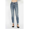 Judy Blue Mid-Rise Skinny w/ Handsand Medium Wash