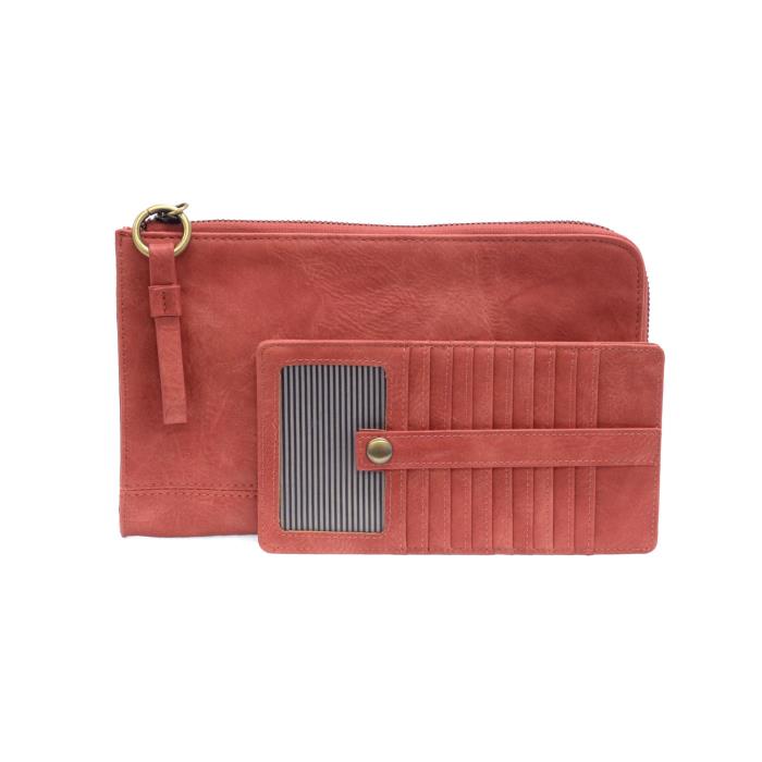 Karina Convertible Wristlet & Wallet - Desert Coral