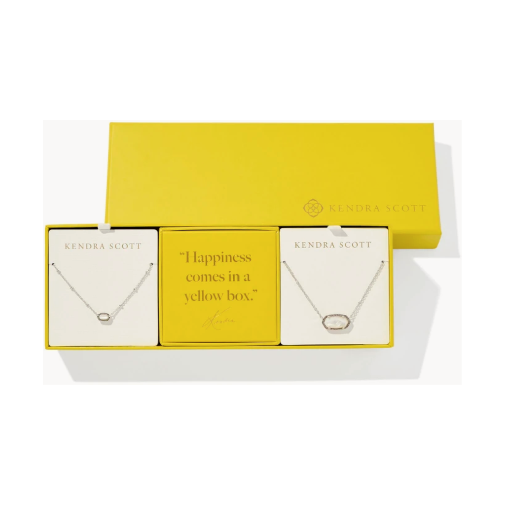 KENDRA SCOTT ELISA GIFT SET OF 2 SILVER IVORY MOTHER OF PEARL