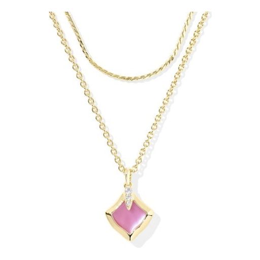 KENDRA SCOTT JOELLE MULTI STRAND NECKLACE GOLD AZALEA ILLUSION