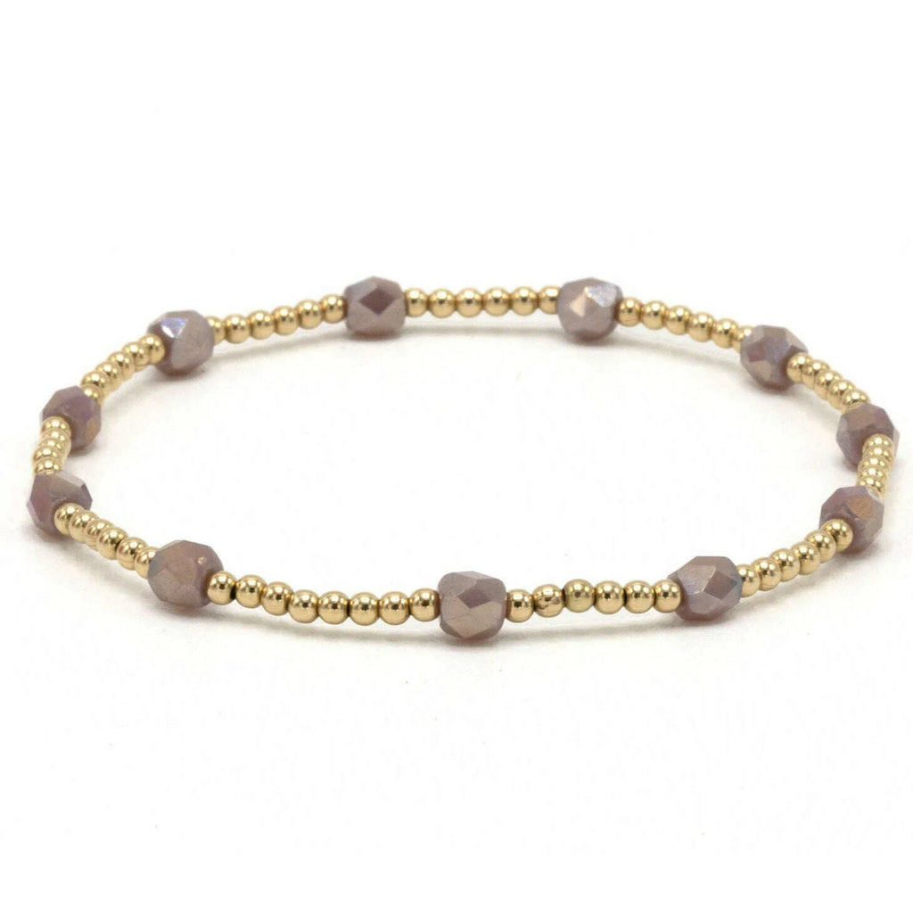 Erin Gray Key West Gold-Filled and Waterproof Bracelet - Mauve