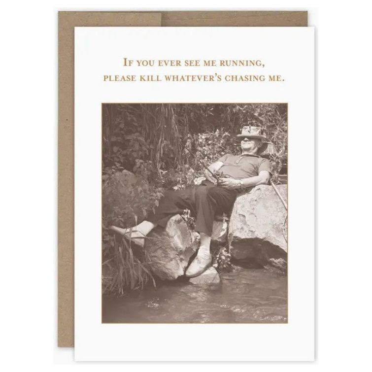 Kick Back Birthday Card