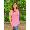 Delilah Solid Knit Sleeveless Comfy Top - Pink