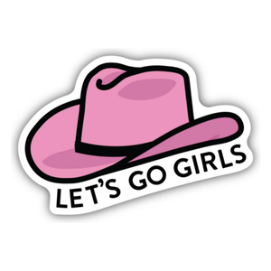 Lets Go Girls Hat Sticker