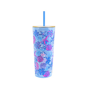 Lilly Pulitzer - Tumbler with Straw - Beachcomber