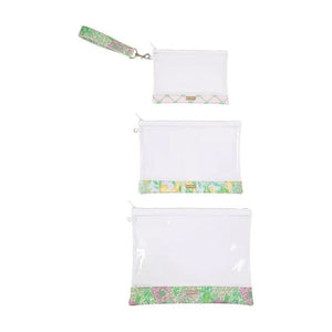 Lilly Pulitzer Carryall Trio Pouch Set - Lime Feeling Good