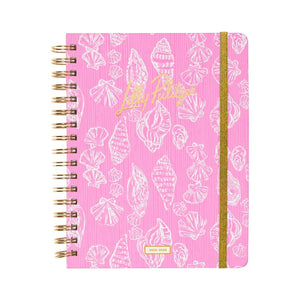 Lilly Pulitzer Large 17 Month Agenda - Rousseau Pink - Cute as Shell
