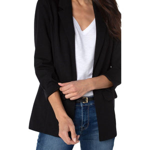 Liverpool Boyfriend Blazer With Princess Darts - Black