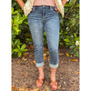 Liverpool Charlie Crop Wide Rolled Cuff - Wells