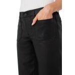 Liverpool Los Angeles Crop Wide Leg with Patch Pockets Pants - Black Coated