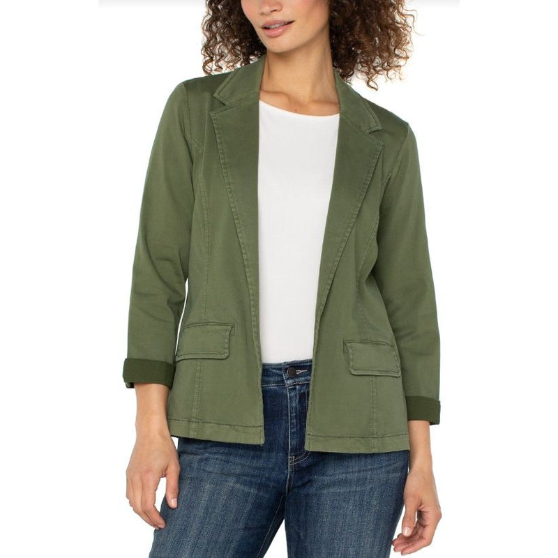 Liverpool Los Angeles Fitted Blazer - Forest Shade