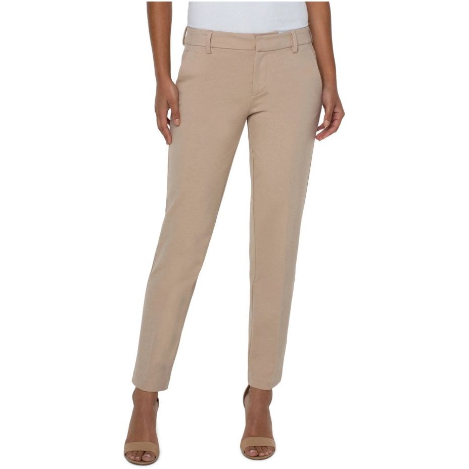 Liverpool Kelsey Knit Trouser Super Stretch - Biscuit Tan