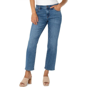 Liverpool Kennedy Crop Straight  Jeans - Temecula