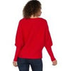 Liverpool Los Angeles Long Sleeve Boat Neck Dolman Sweater - Tango Red