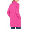Liverpool Los Angeles Long Sleeve Open Front Sweater Coat - Deep Raspberry Pink