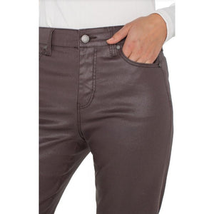Liverpool Los Angeles Kennedy High Rise Crop Straight Pant - Raisin