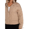 Liverpool Quilted Jacket with Zipout Hood - Camel