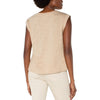 Liverpool Sleeveless Woven Knit Top - Champagne