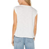 Liverpool Sleeveless Woven Knit Top - Whipped Cream