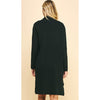 Holland Long Knitted Open Cardigan - Black