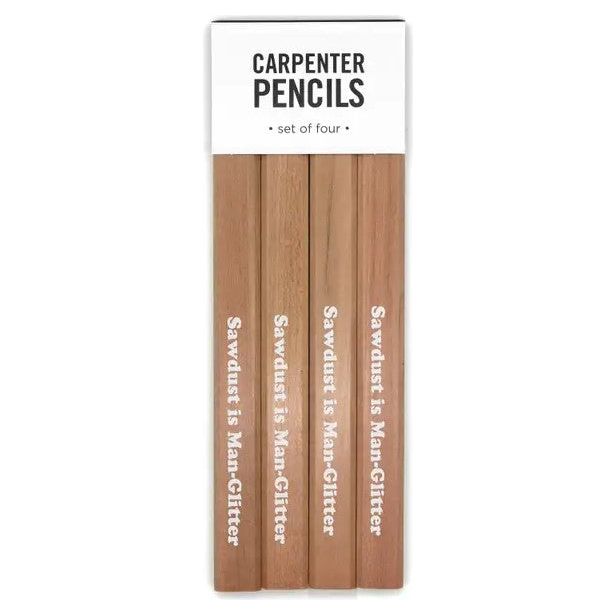 Man Glitter Carpenter Pencil Set