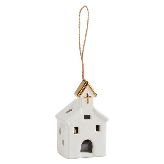Medium Light-Up Church Ornament