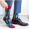 Men's Nutcracker Socks - Navy/Red
