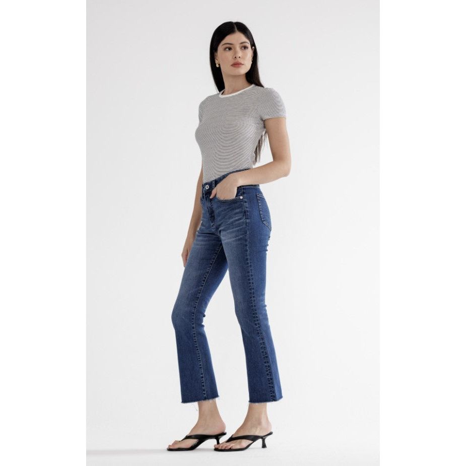 Mica High Rise Cropped Bootcut - Astros Navy