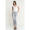 Mica Denim Mid Rise Cuffed Straight Leg - Vintage Grey