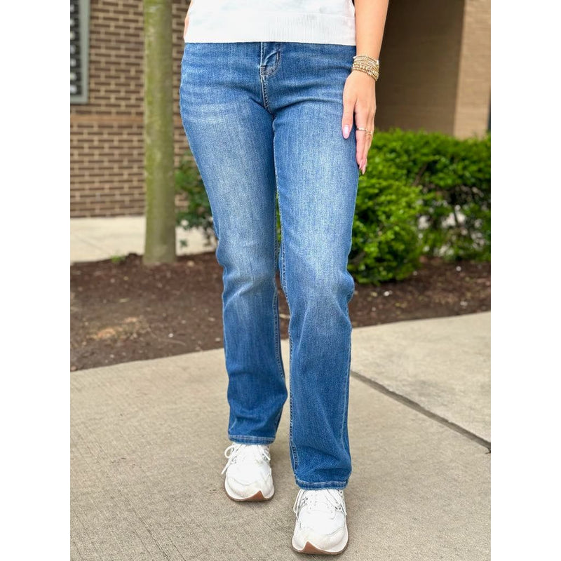 Mica Denim High Rise Straight Leg - Doyou Blue