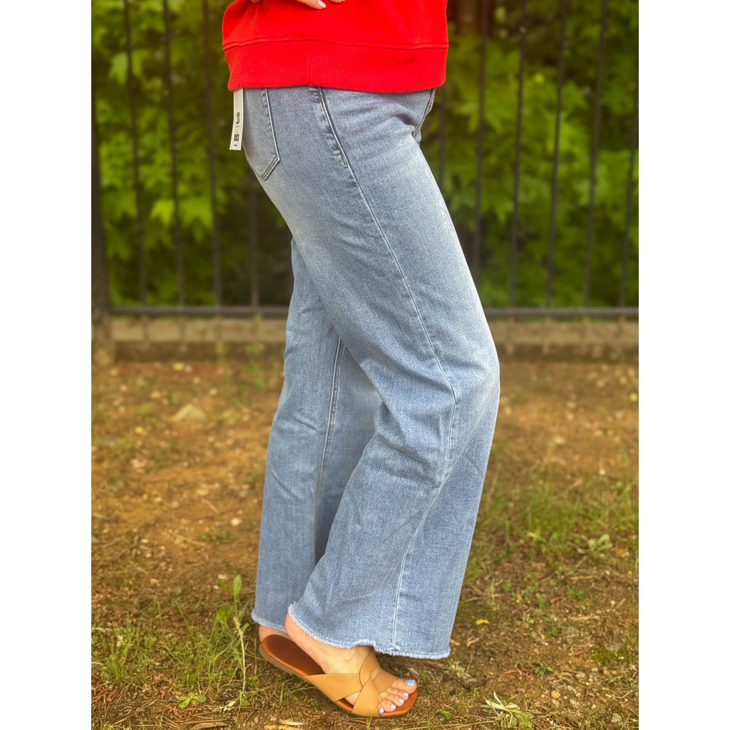 Mica Denim Super High Wide Leg - Super Soft - Ciel Bleu