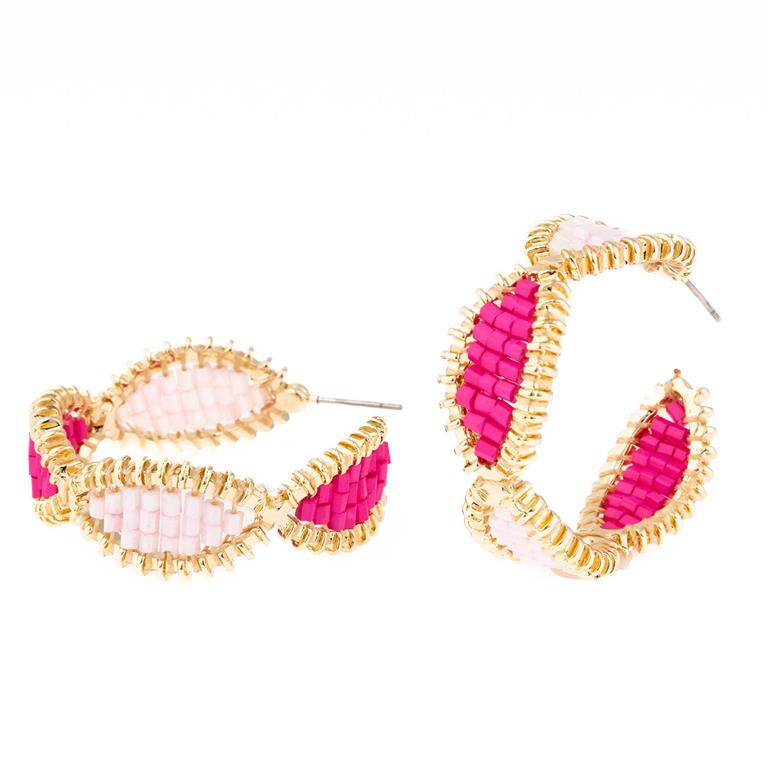 Brooke Earrings - Blush/Pink