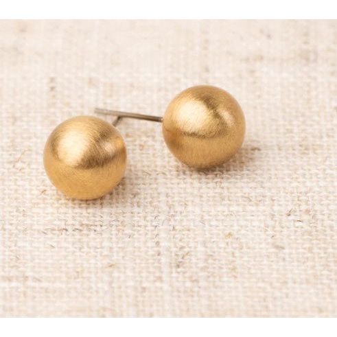 Michelle McDowell Medium Grenada Earrings - Brushed Gold