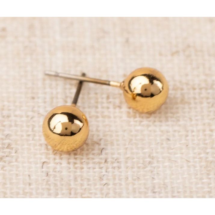 Michelle McDowell Small Grenada Earrings - Shiny Gold