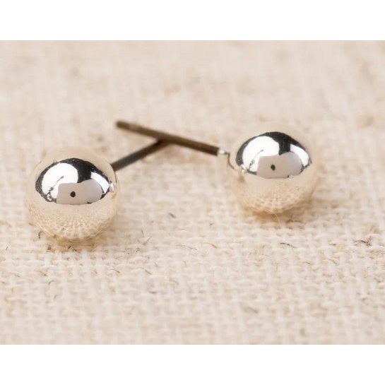 Michelle McDowell Small Grenada Earrings - Shiny Silver