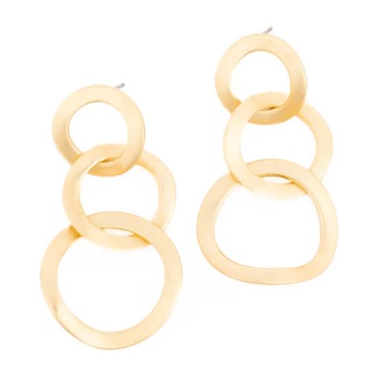 Michelle McDowell Selena Earrings - Gold