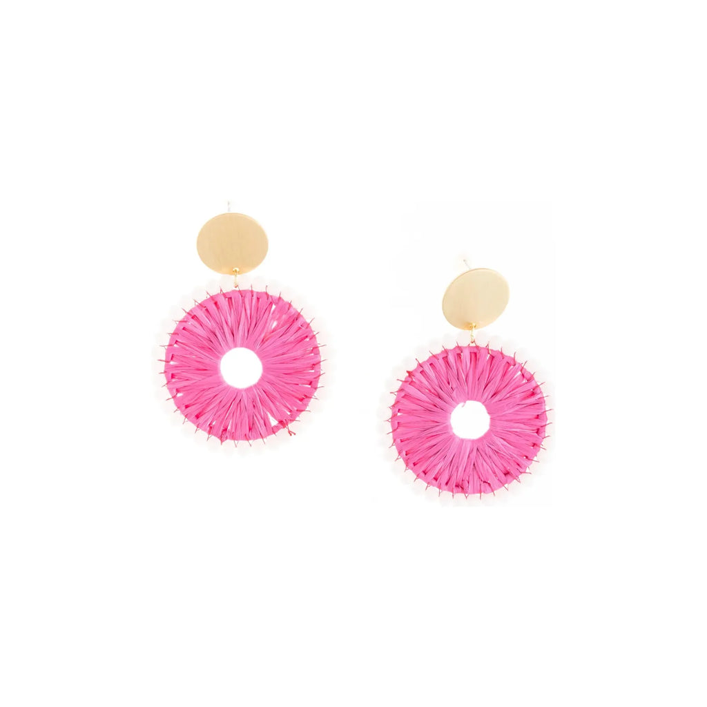 Shea Earrings - White/Pink