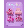 Mini Claw Clips - Pink Confetti