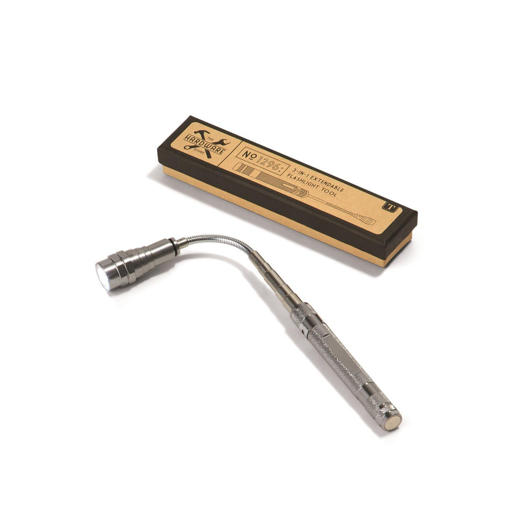 Extendable LED Flashlight Pick-Up Tool