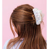 Large Claw Hair Clip - Iridescent + Pearl