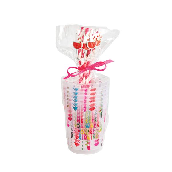 Holiday Party Cup Set - Pink