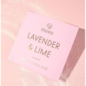 Musee - Lavender & Lime Mini Bath Salt Soak