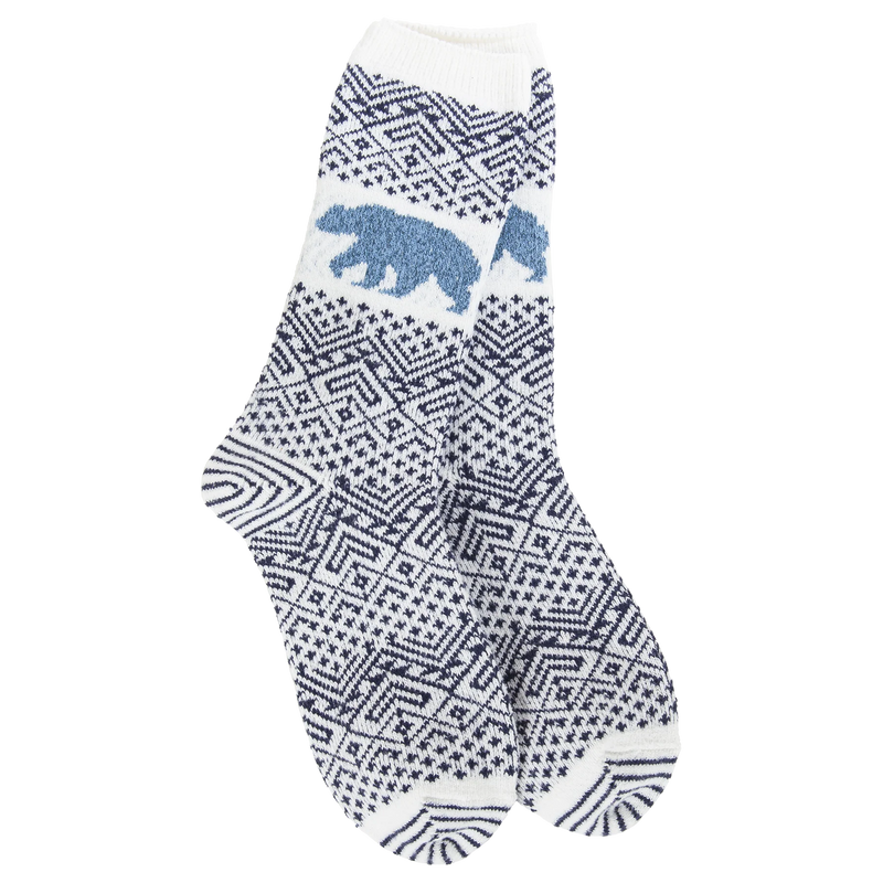 Nature Walk Crew Sock - Blue