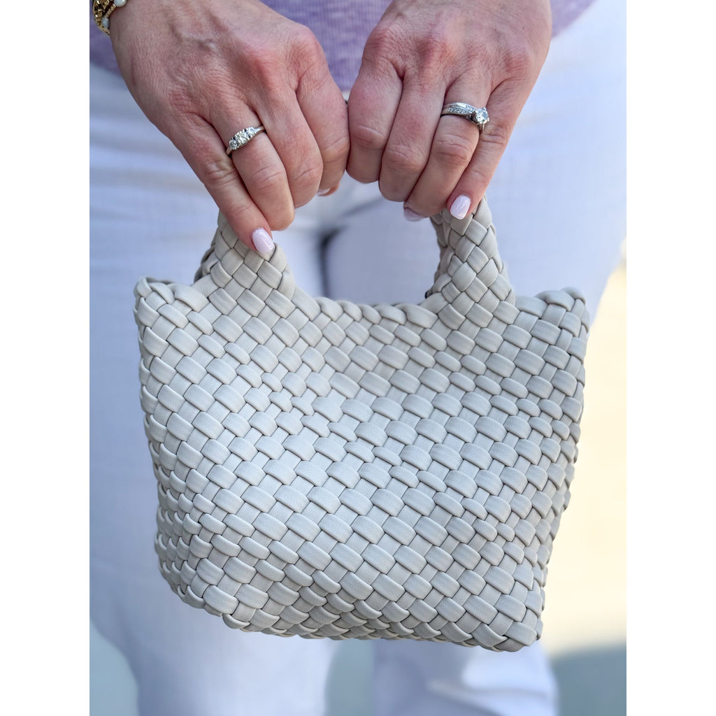Braided Clutch - Off White