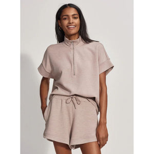 Ollie High-Rise Shorts - Taupe Marl
