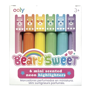 Beary Sweet Mini Scented Highlighters - Set of 6