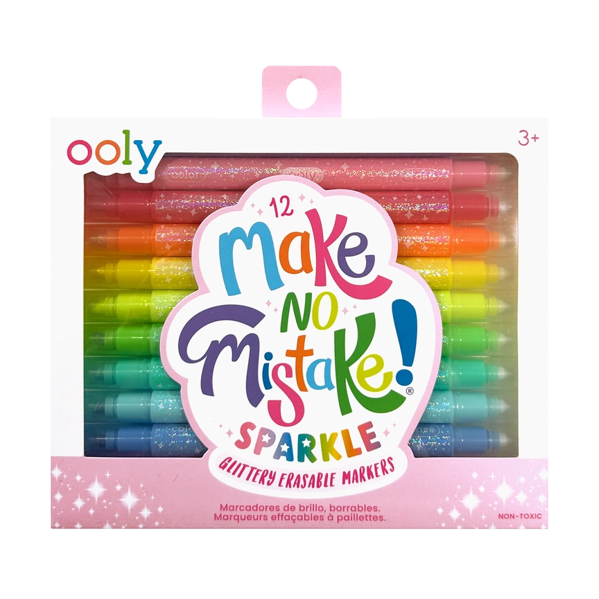 Make No Mistake! Glittery Erasable Markers (Set of 12)